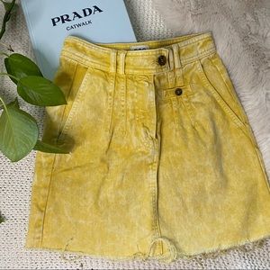 Urban Outfitters BDG Yellow Denim Skirt